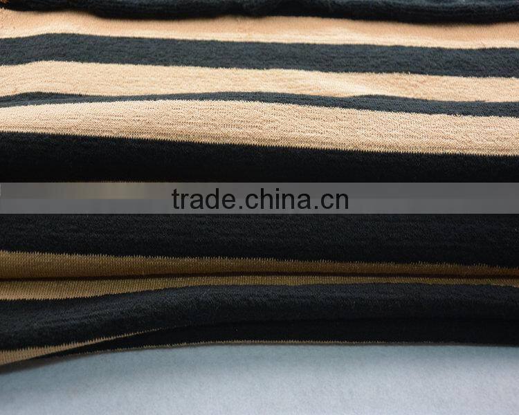 Jiufan Textile Customized Design Stripe Terry Fabric Knitted Competitive Fabric Sold in South African Market