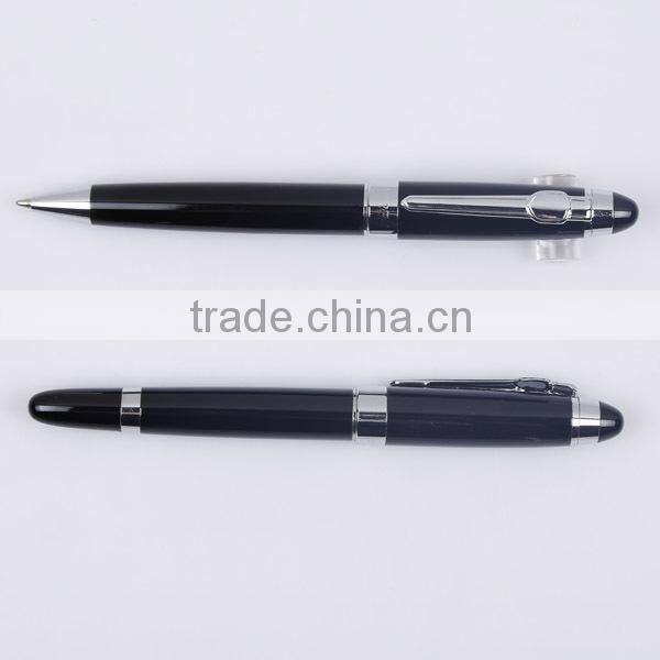 superb European metal twin pen roller pen and ball pen