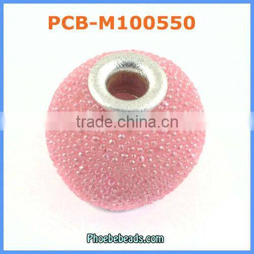 Wholesale Hot Indonesia Style Pink Resin Beads For Bracelets Making PCB-M100550