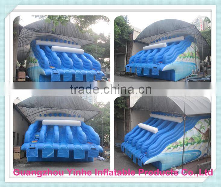 2015 Commercial Grade Inflatable Water Slide With Pool for sale