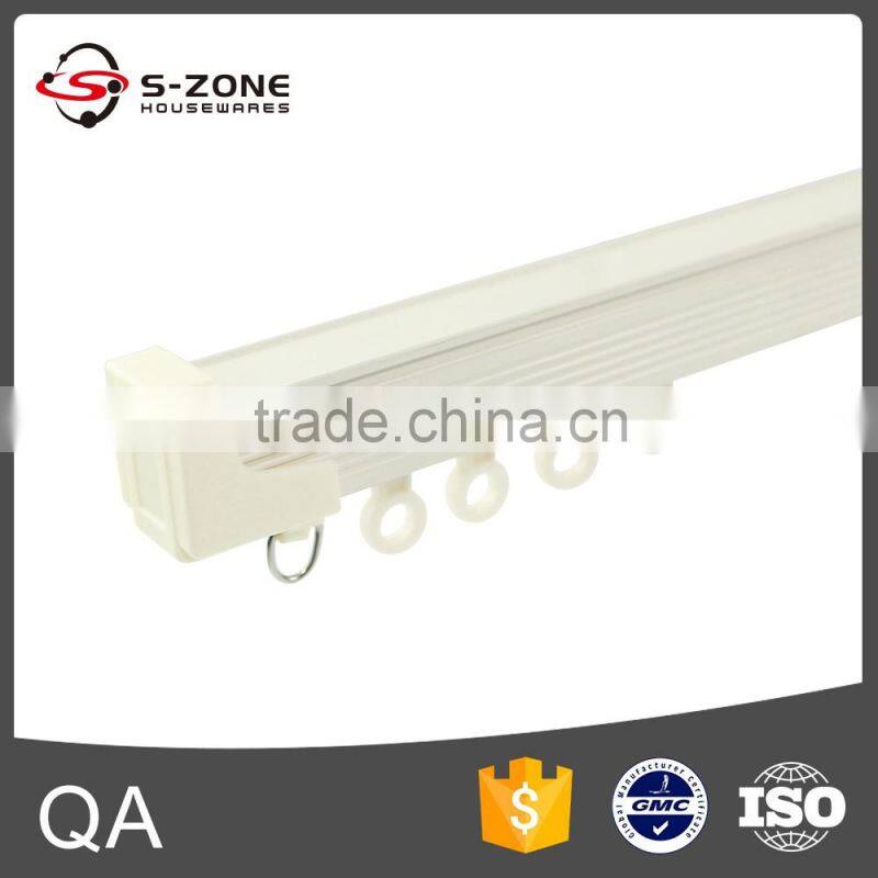 factory price aluminium ceiling track for window with curved shower curtain rail