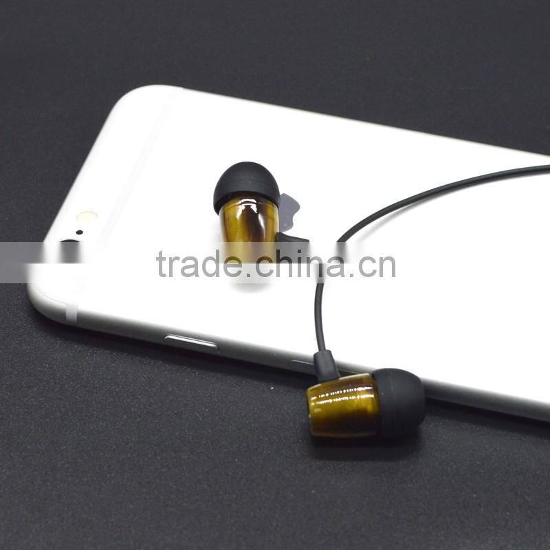 Resin material earphones headphones without mic free sample earphone for mp3 player new products on china market