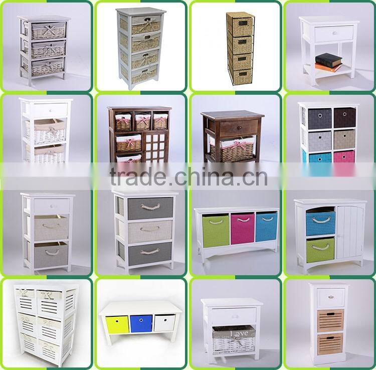 Logo Custom White Cupboard Bedside Table