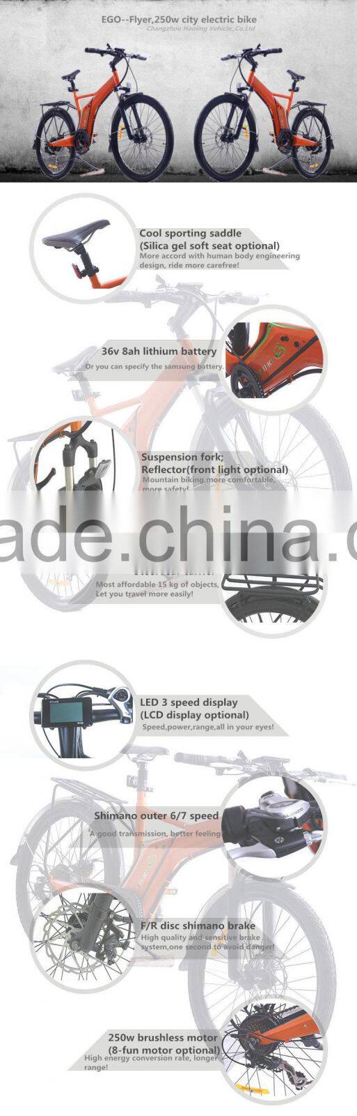 Flyer,New design!china brushless dc motor electric bicycle