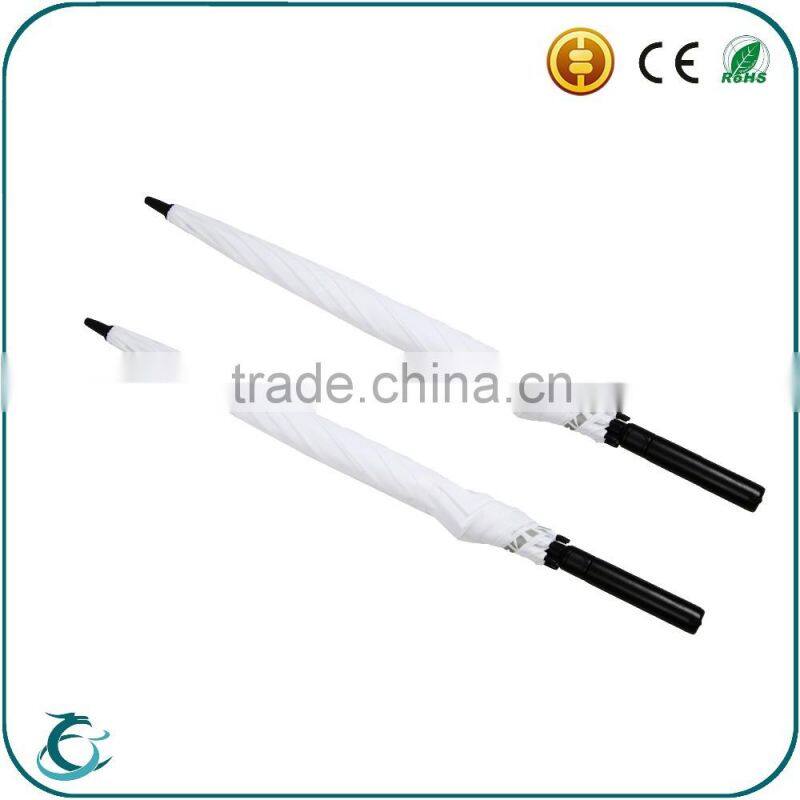 top quality printing logo golf rain umbrella with fiberglass frame