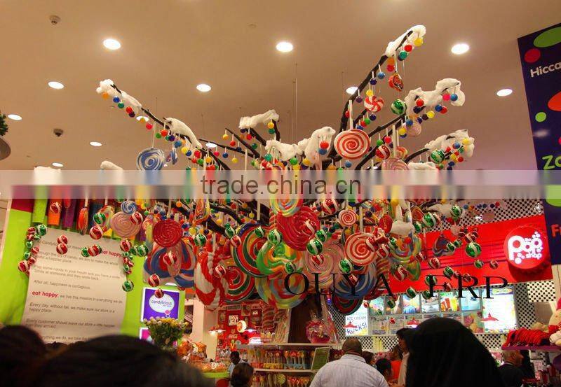 Fiberglass custom lollipop/candy shop advertising decoration