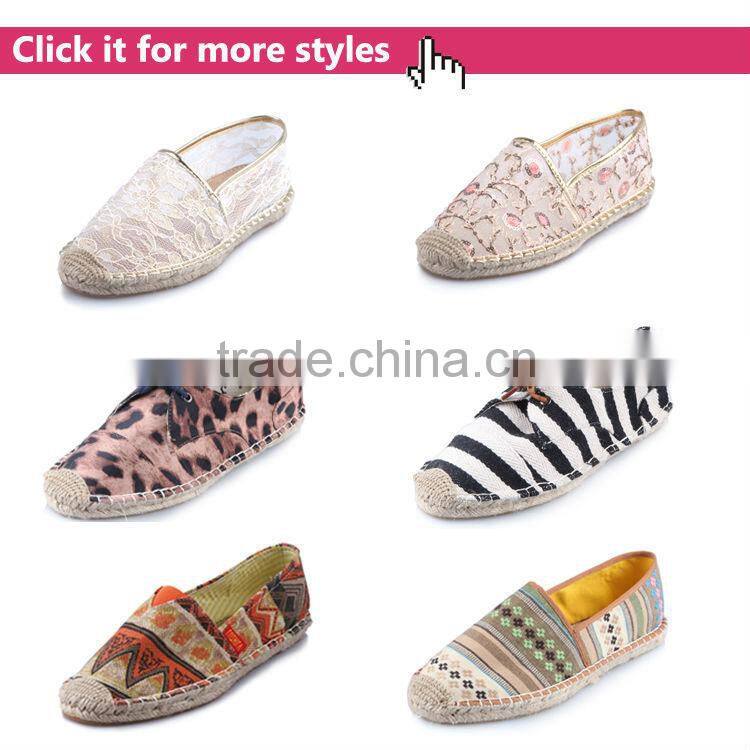 comfort and breathable sneaker slip on rubber sole lady canvas shoes