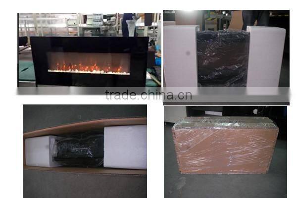 Imitation decorative electric fireplace with led lights
