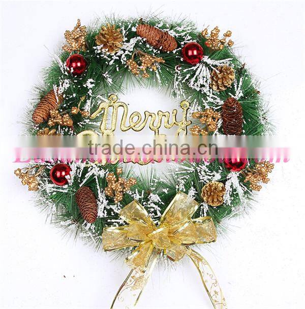 2015 Factory wholesale christmas letters decoration,plastic christmas wreath for indoor christmas decoration
