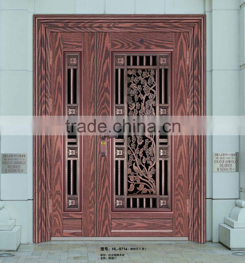 High Quanlity Cheap Turkey style stainless security steel door seam door