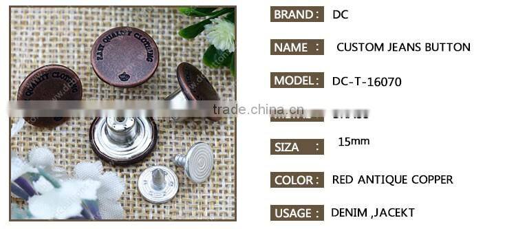 Wholesale market hot new products for 2016 denim jeans mens button