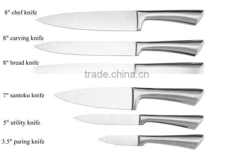Magnetic Board Hollow Handle Kitchen Knife Set
