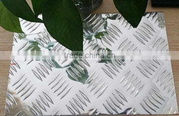 Five Bars pattern Embossed Aluminum Sheets for Anti-slip Plate