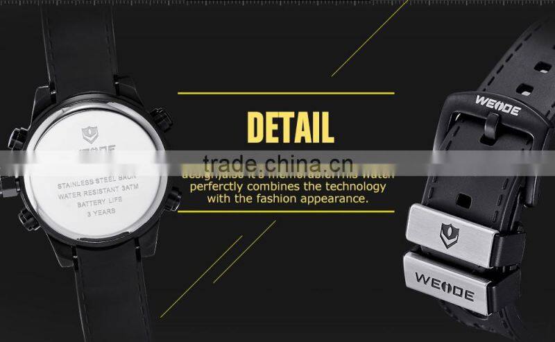 WEIDE LCD Date Week Alarm Watch, Leather Smart Watch, wholesale fashion watch WH3315