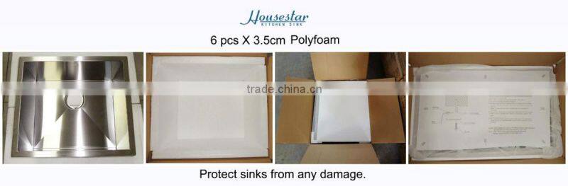 China Manufacture Housestar stainless steel used washing mashine sink Stainless Steel Kitchen Sink With Drain Board - 8047A