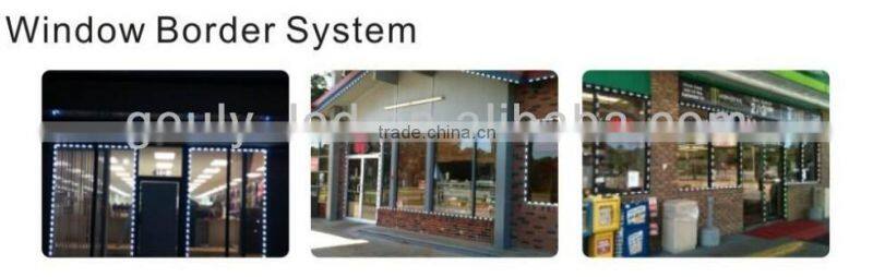 waterproof led strip boat lights for window border,store, shop, commercial decoration