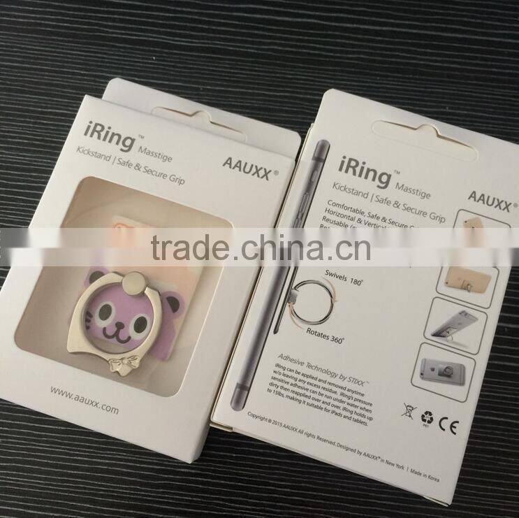 Hot sell universal portable plastic mobile phone ring holder for desk