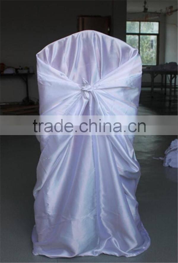 Colorful Wedding Used Satin Chair Cover for Cheap Sale
