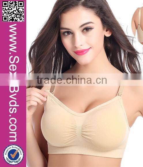 Front Bottom Maternity Nursing Bra Adjustabld Seamless Underwired Bra