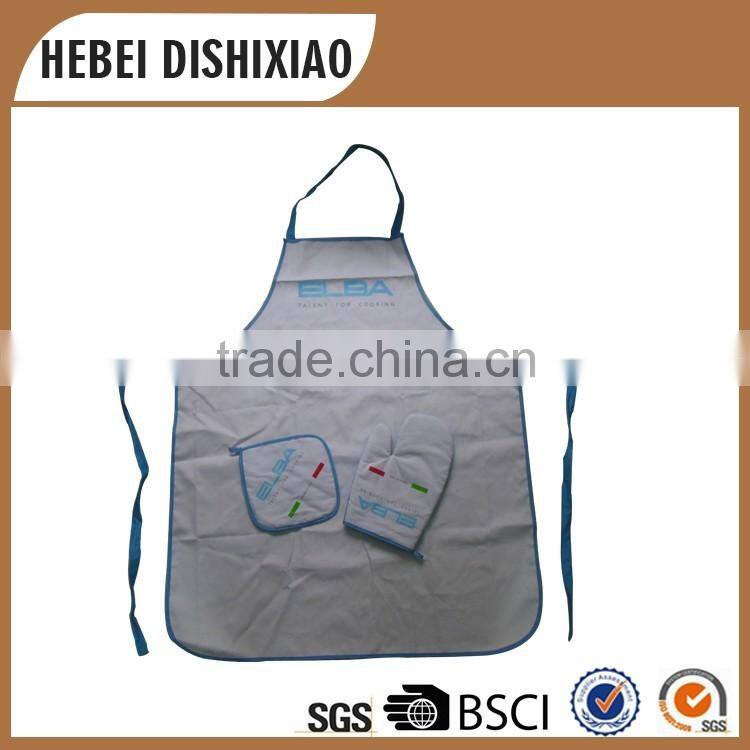 Wholesale cheap price 100 cotton twill black apron