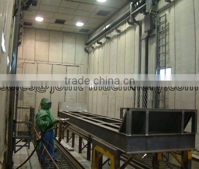 airless shot blasting chamber to clean transformers