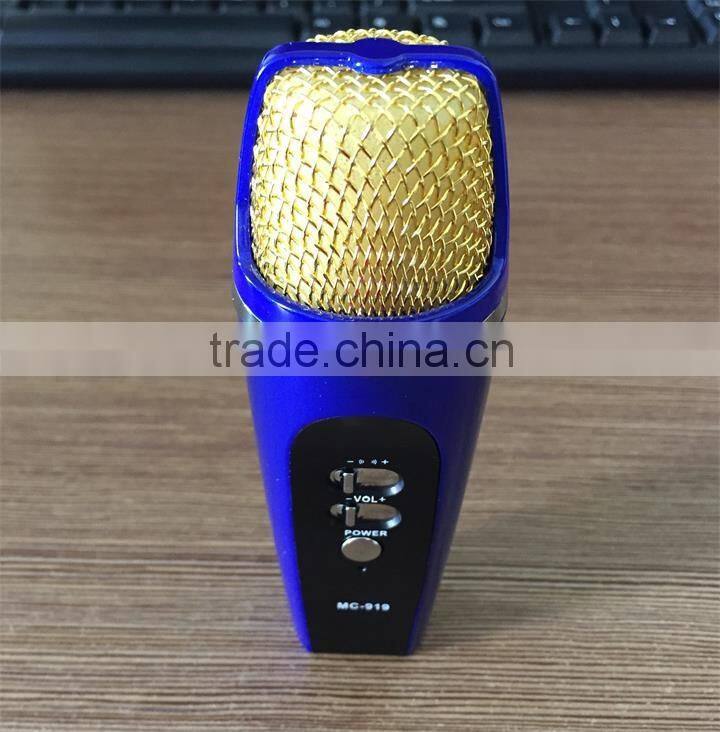 MC-919 karaoke mini microphone handheld recording mobile phone ktv