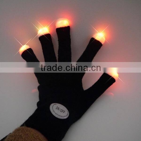 2016 halloween glove with LED,led gloves novelty,led glove light