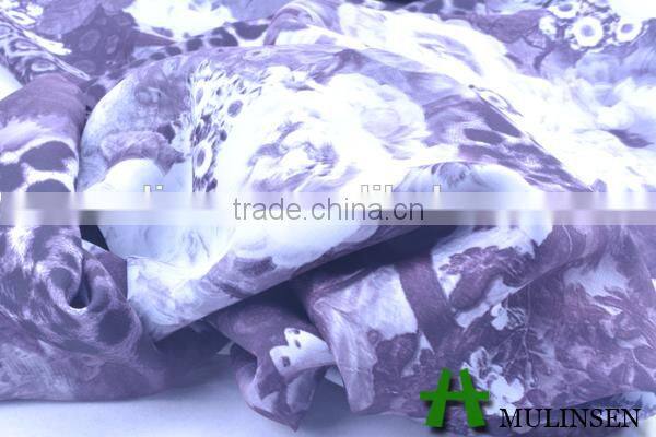 Mulinsen textile 2015 hotsale peach skin digital printing absorb and quick-dry fabric