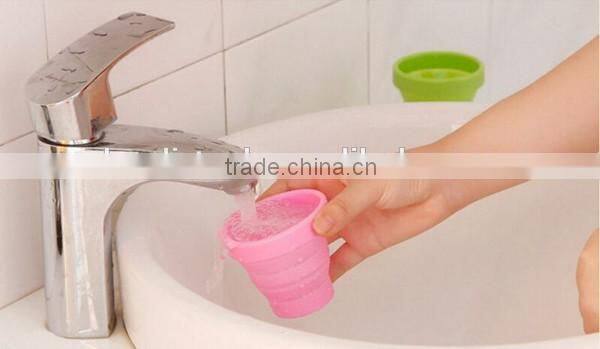 Popular Portable Colorful Silicone Folding Collapsible Cups & Retractable Cup