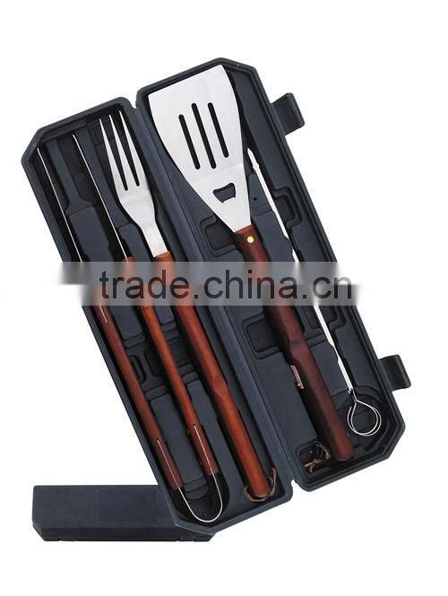 5pcs BBQ Tool in an aluminium storage case