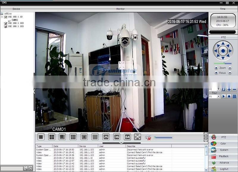 HD TVI PIR Camera With1080P 1/3" Cmos PIR Style Motion Detector 3.7mm Lens UTC Camera + OSD Menu