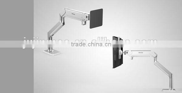 new design professional clamp mount or grommet mount single arm in desk swing LCD Monitor arm