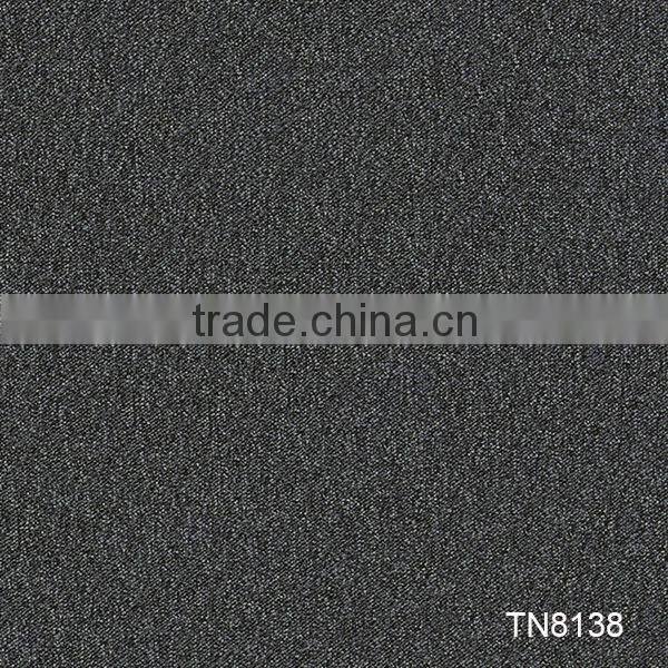 Fire resistance heavy commercial carpet tile with PVC backing