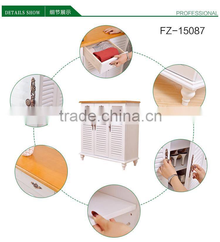 Modern Style Solid Wood Shoe Cabinet Shoe Rack For Bedroom