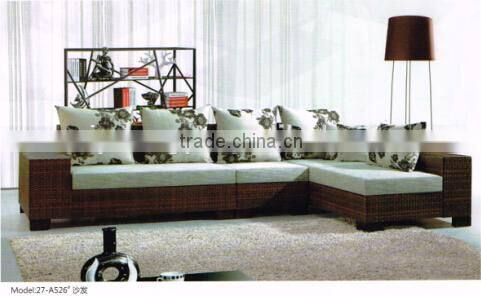 Plastic rattan new design modern fashion home furniture sofa