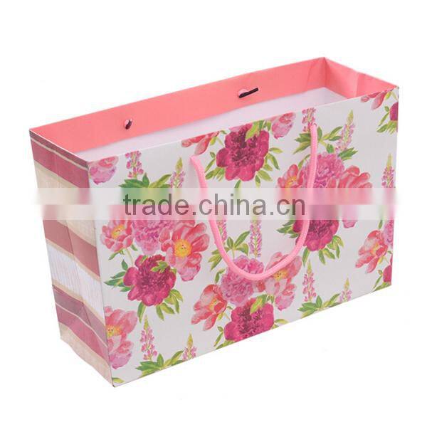 Spring Flower Paper Bag For Gift