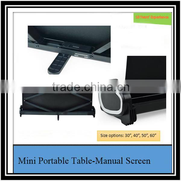 conference meeting room presentation use mini projector screen portable Table screen manual projection screen