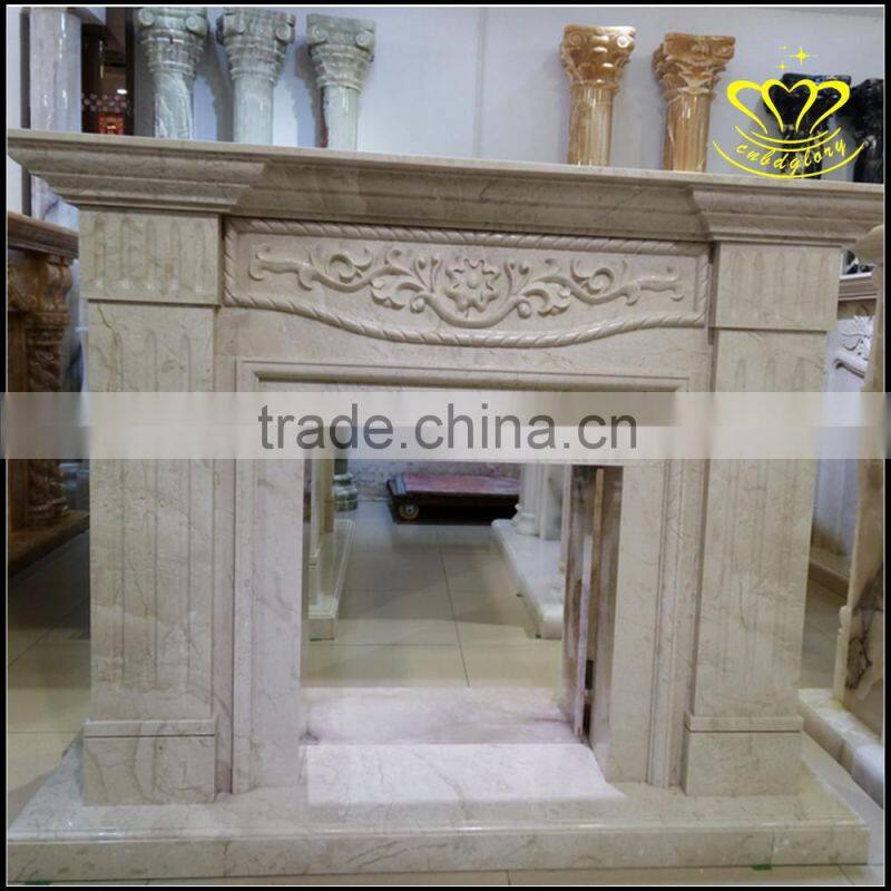 Supply a variety of fine white marble fireplace sculptures of Europe type style mantel