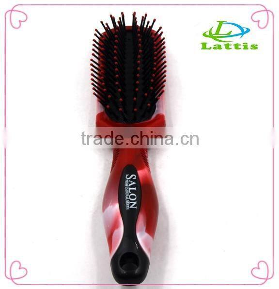 Wholesale paddle plastic hair brush with air cushion paddle brush color elastic paint hair brush
