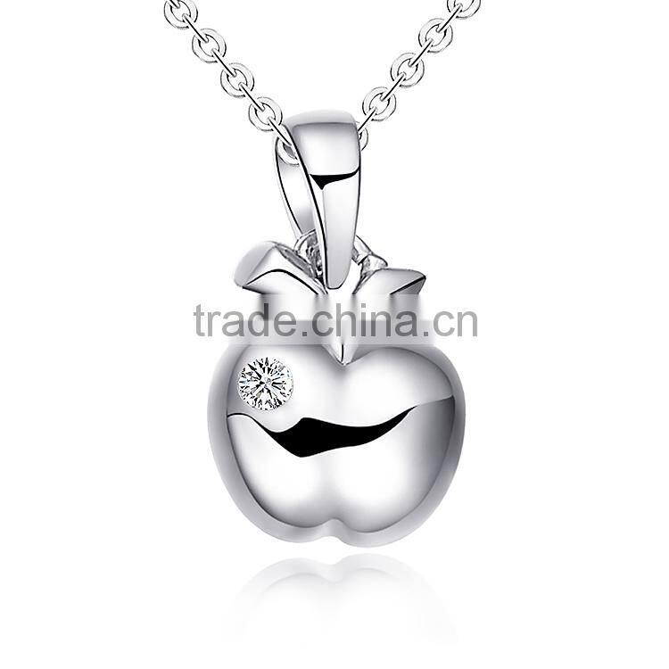 Fashion Jewelry You are the Apple of my Eyes apple shape pendant necklace