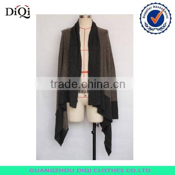 New design knitted print woolen women sweater