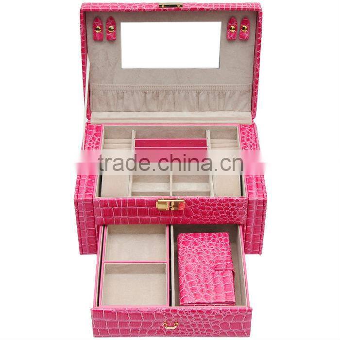 Fashionable Leather Cosmetic Box, Cosmetic case /Dressing Case