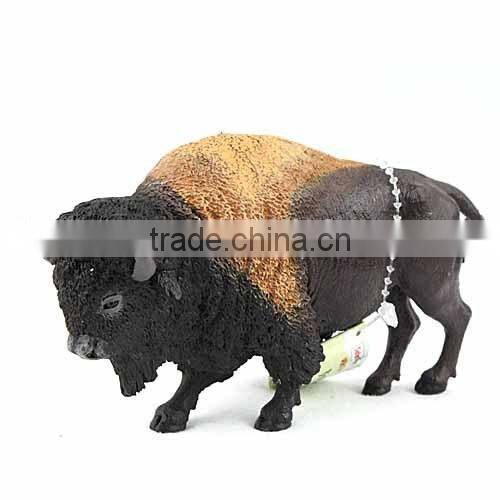Injection molded animal Yak bull figures sculptures