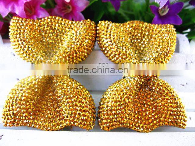 Shining Resin gold bow-Flat back resin craft(Cabochon)