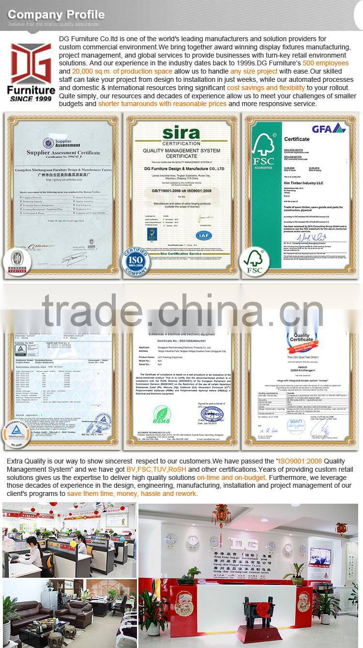 Luxury High End Wood Mall Cosmetic Kiosk