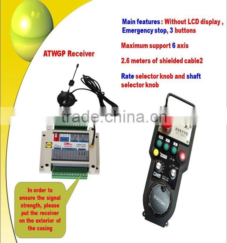 2016 High quality that 100PPR Wireless MITSUBISHI and FANUC Cnc machine manual pulse generator handwheel
