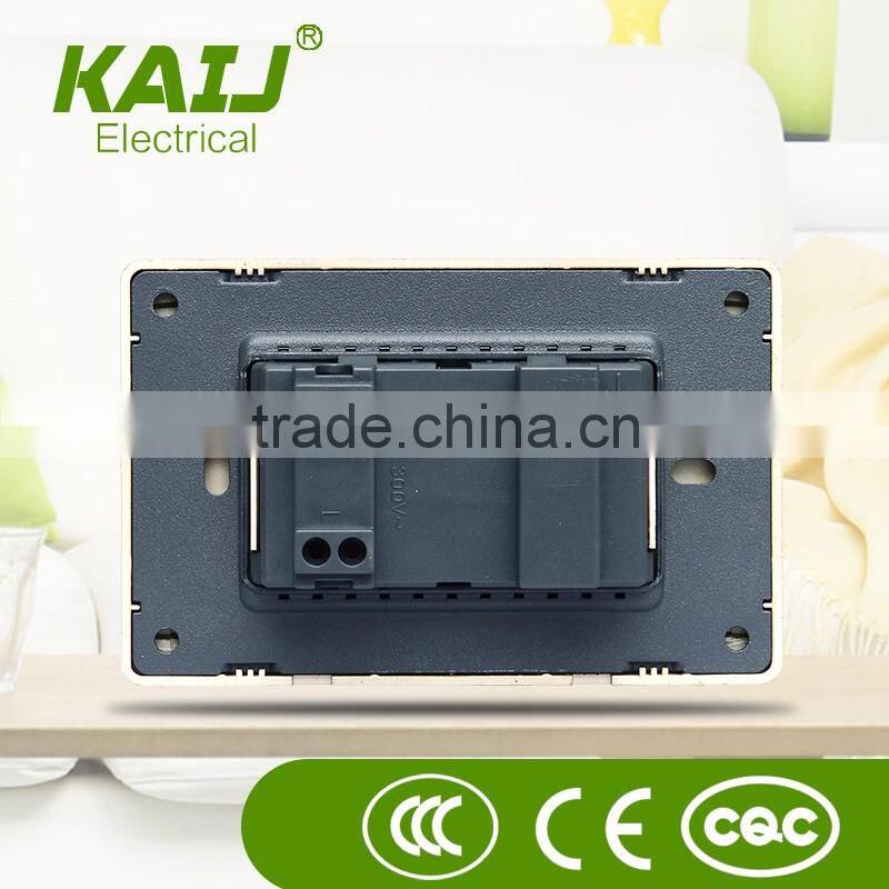 wall mount 15A 300V power electrical double pin switch socket