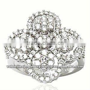 0.07 ct total diamond weight, 18K Yellow Gold, Hamesha Diamond Ring