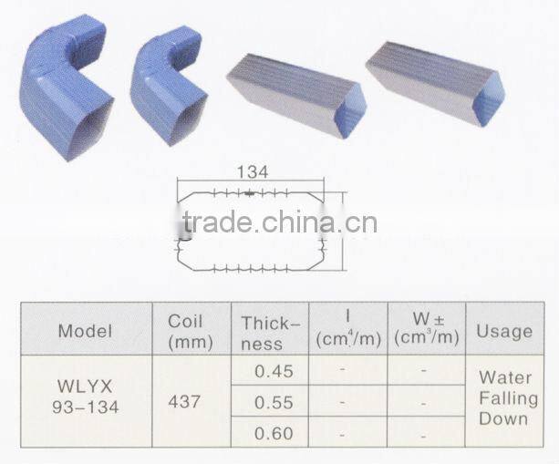 steel water downpipe profiling machine