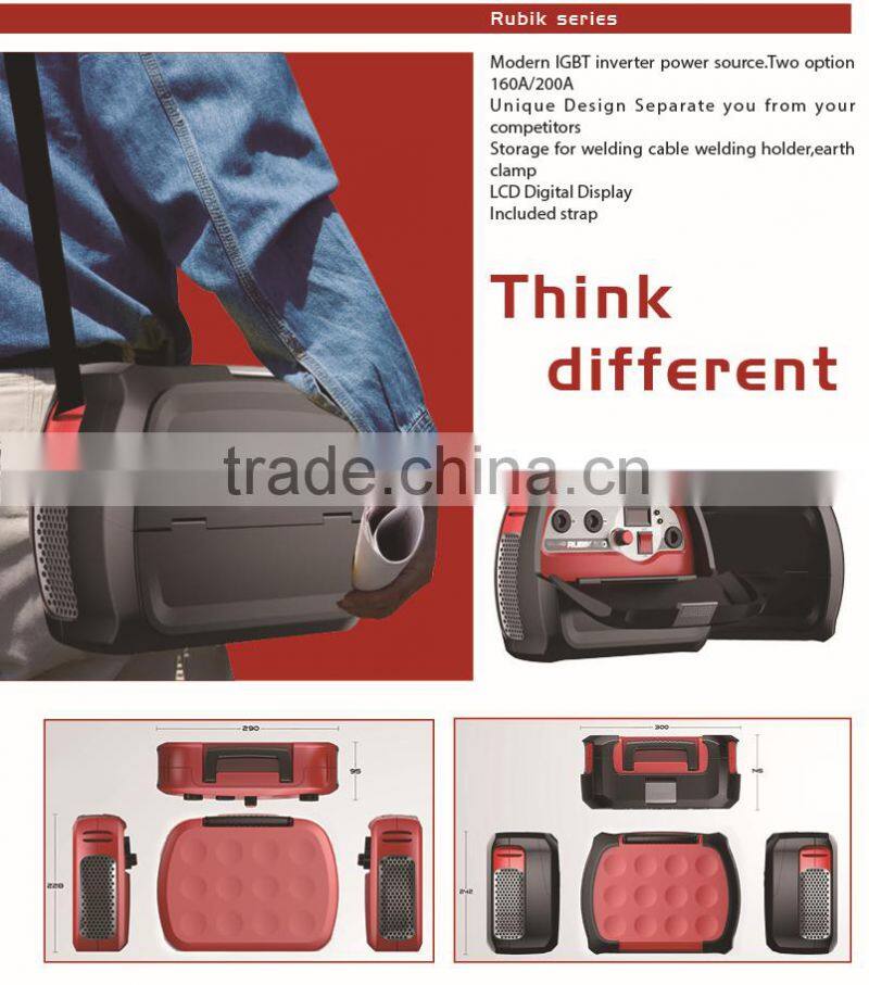 Unique plastic Dc inverter MMA Portable welding machine of Rubik